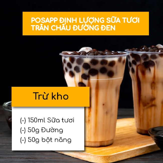 định lượng trà sữa